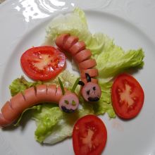 Würstchen Raupe