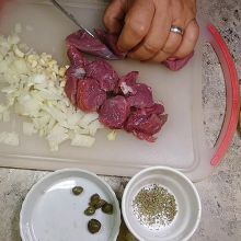 Rindfleisch schneiden