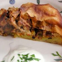 Kürbis-Fleischstrudel