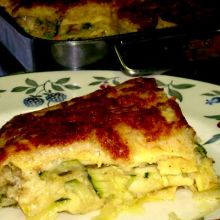 Lasagne mit Zucchinifüllung