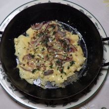 Eierspeise mit Speck und Zwiebeln