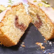 Osterhasenkuchen mit Eierlikörglasur