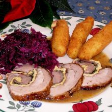 Gefüllter Putenrollbraten