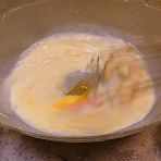 preparing the batter