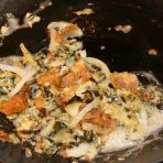 Deep-frying the onions