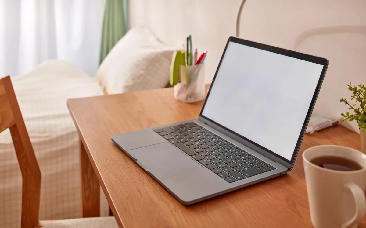 Minimalist organized desk setup to boost productivity and reduce stress