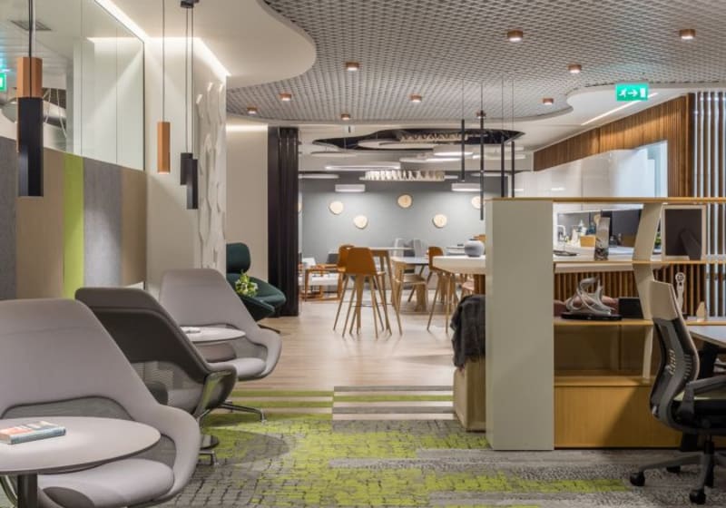 Commercial workspace interior Bengaluru
