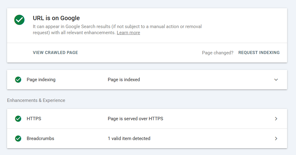 URL index on google.png