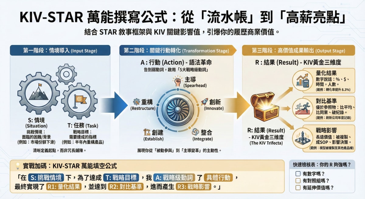 STAR-KIV 履歷撰寫架構圖解