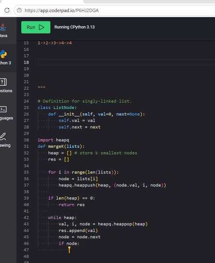 Phân tích giải thuật Merge K Sorted Lists