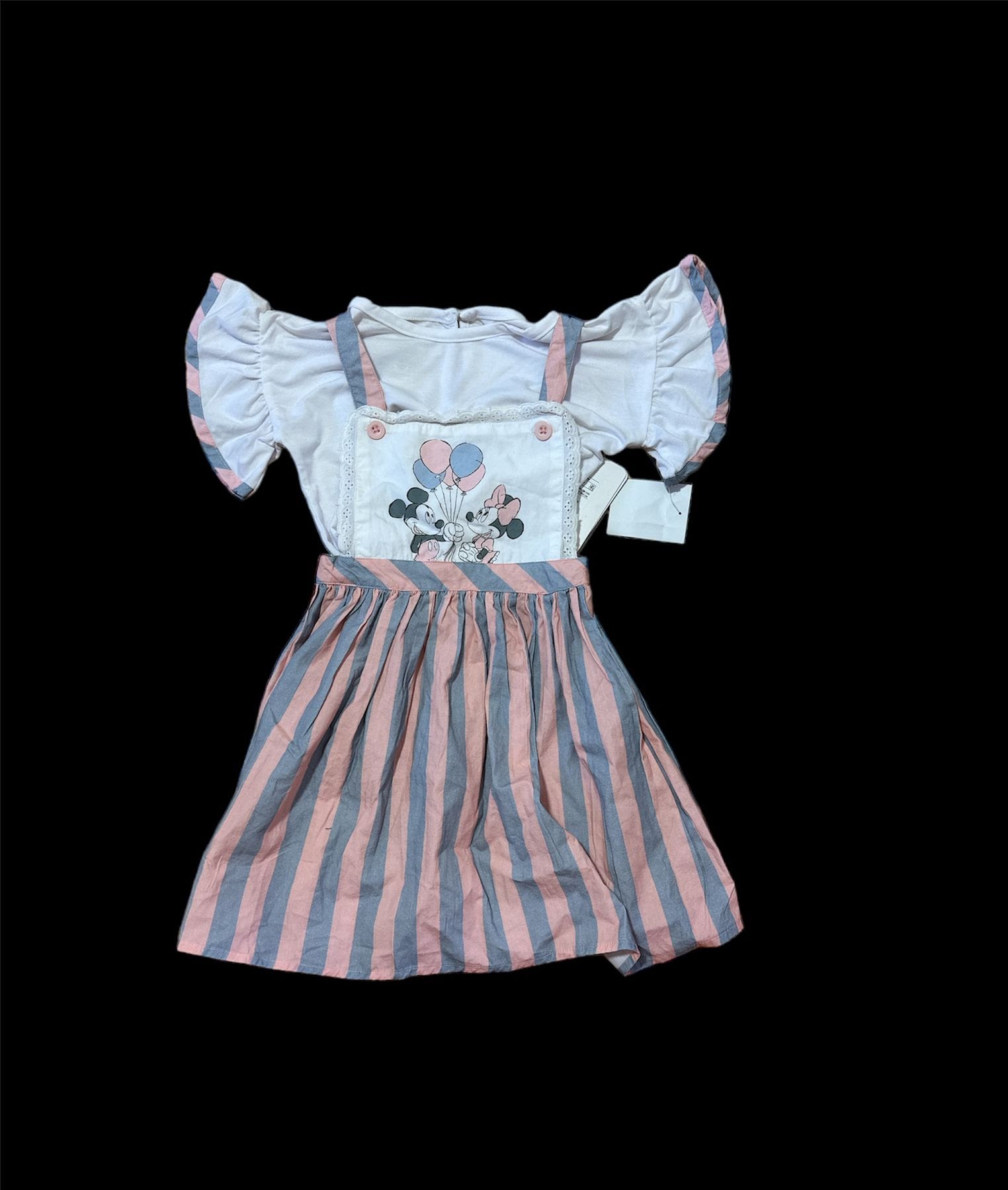 Ensemble Disney 2 Pièces : Haut à Manches Courtes et Robe à Bretelles - Taille 5