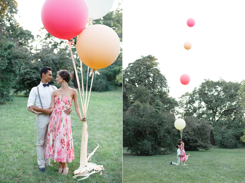 Giant Balloons and Ballet dancers