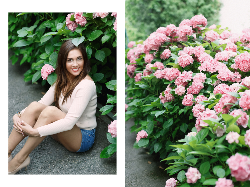 Eszter in Hydrangea Paradise