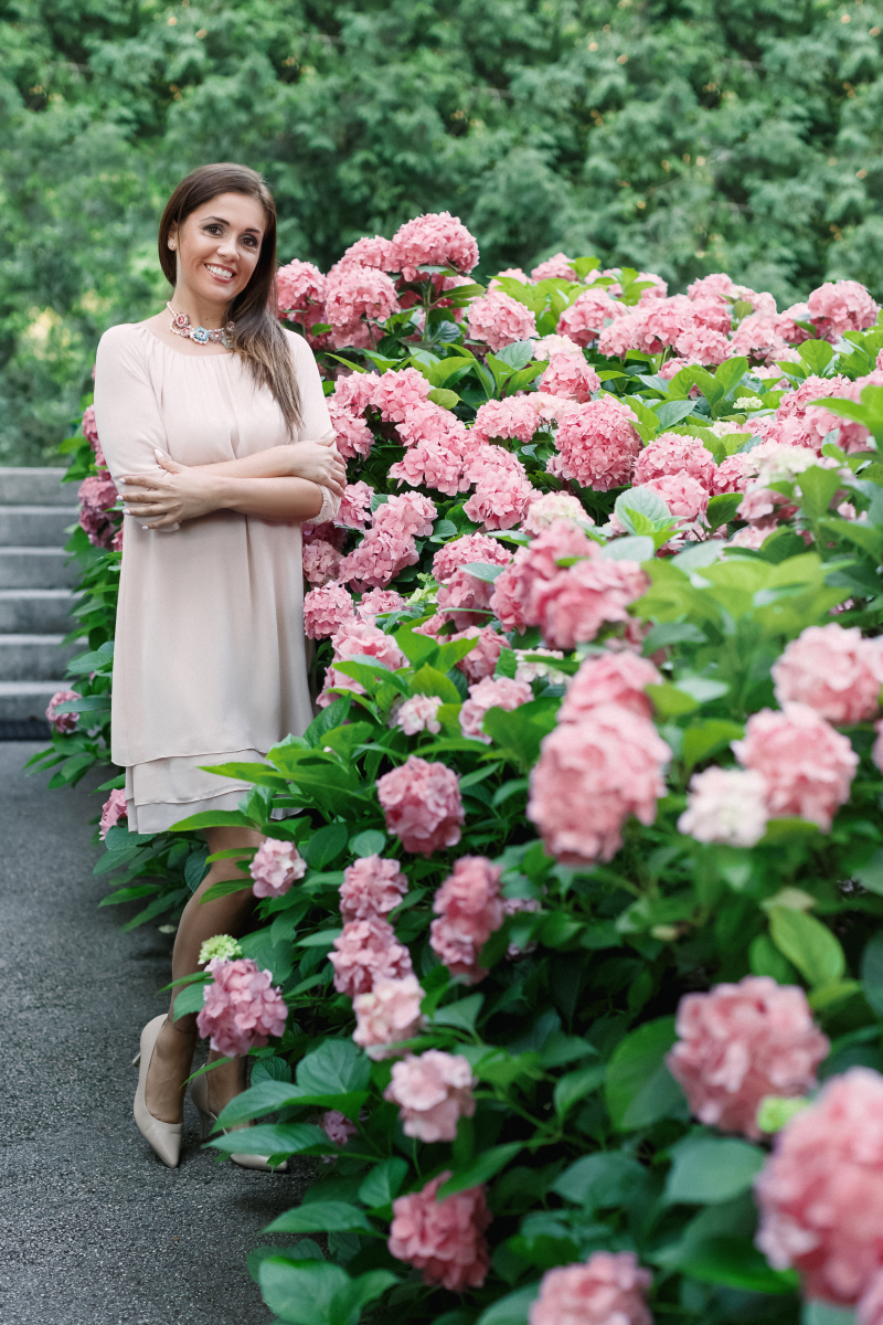 Eszter in Hydrangea Paradise