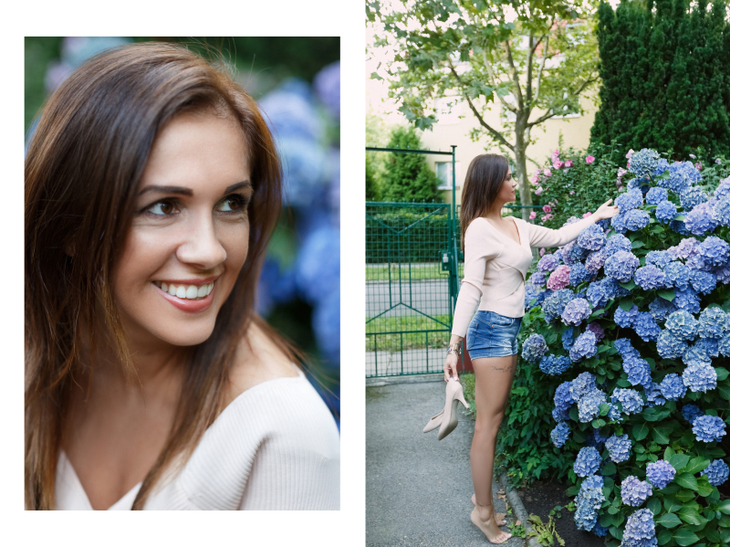 Eszter in Hydrangea Paradise
