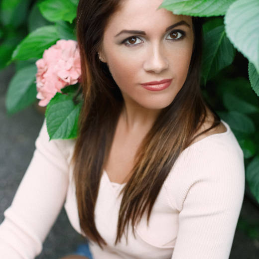 Eszter in Hydrangea Paradise