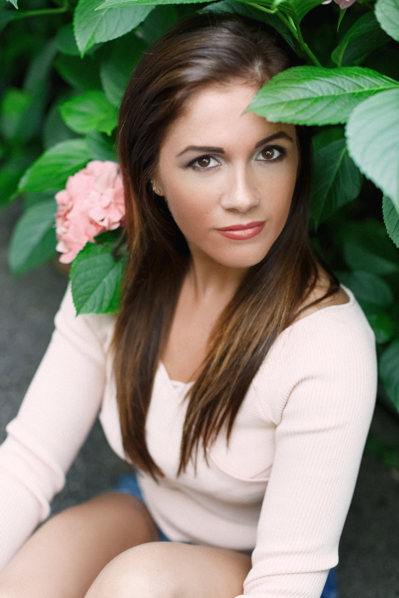 Eszter in Hydrangea Paradise