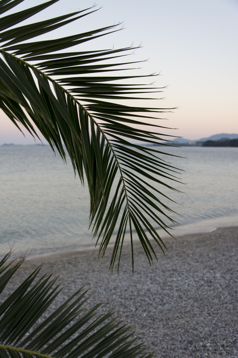 Sunset in Ipsos, Greece