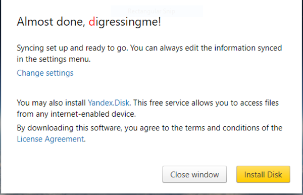 Yandex Web browser Windows