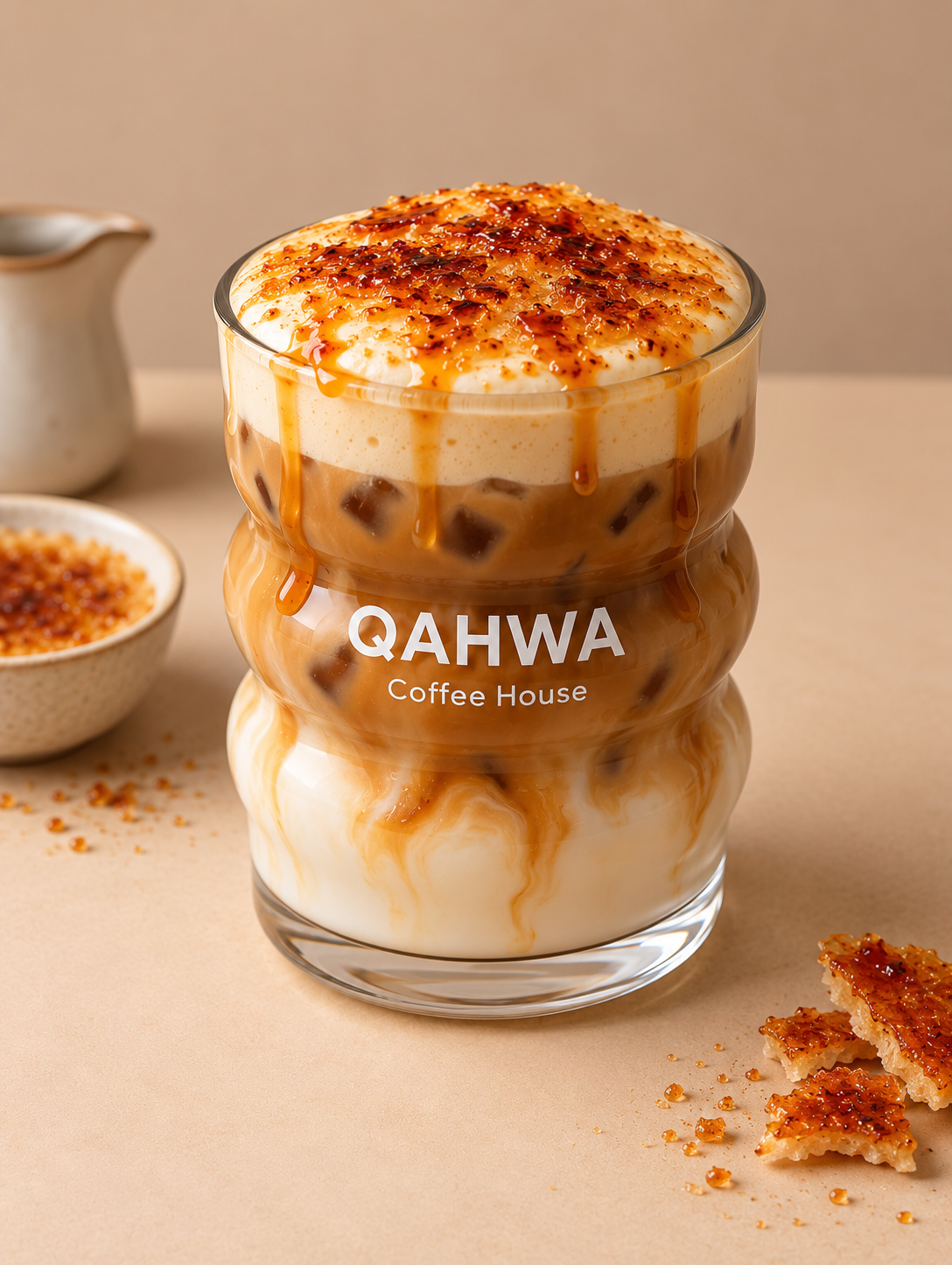 Latte crème brûlée 