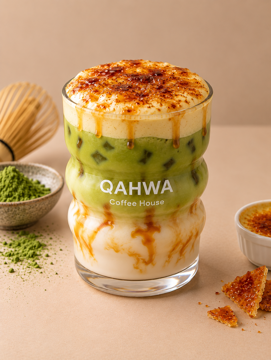 Matcha crème brûlée 
