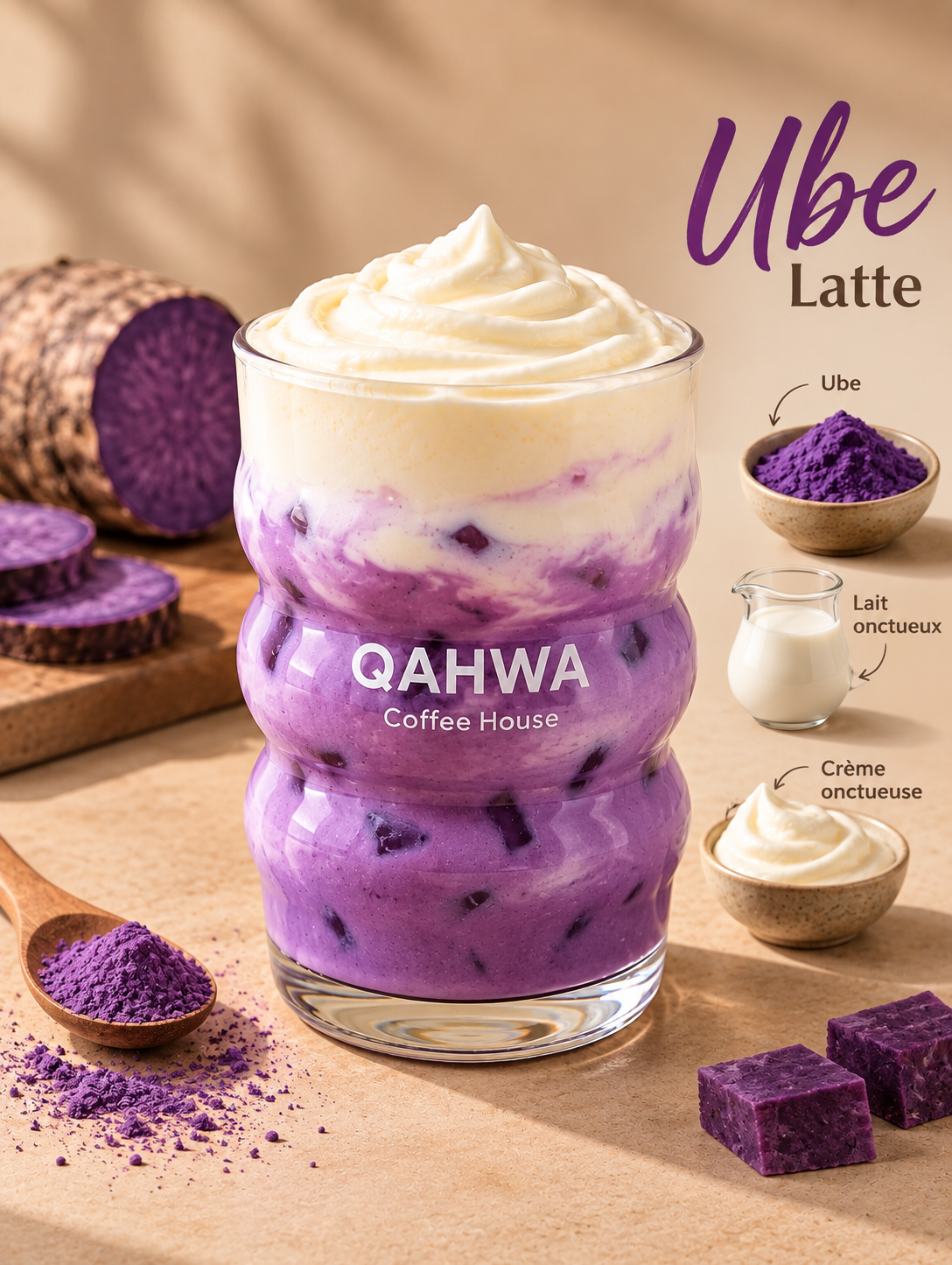 Ube latte signature 