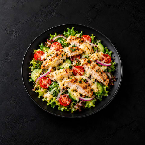 Chicken & Cheese Salad — Non-Veg dinner from Edibles, Kochi