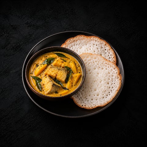 Meen Manga Curry With Kallappam — Non-Veg dinner from Edibles, Kochi
