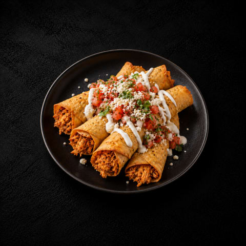 Mexican Flautas (Chicken) — Non-Veg dinner from Edibles, Kochi