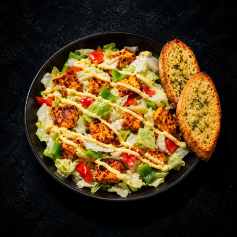 Tex-Mex Chicken Salad With Garlic Bread — Non-Veg dinner from Edibles, Kochi