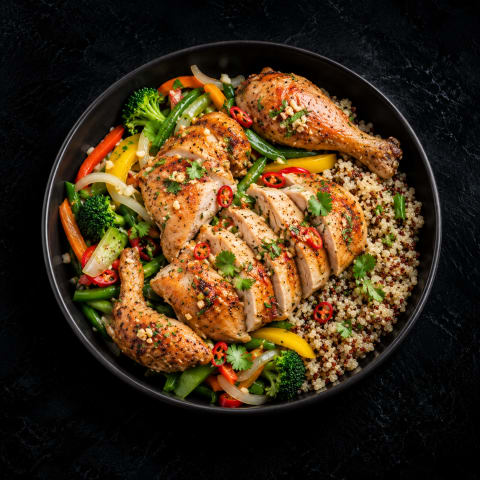 Thai Roast Chicken With Veg & Quinoa — Non-Veg dinner from Edibles, Kochi