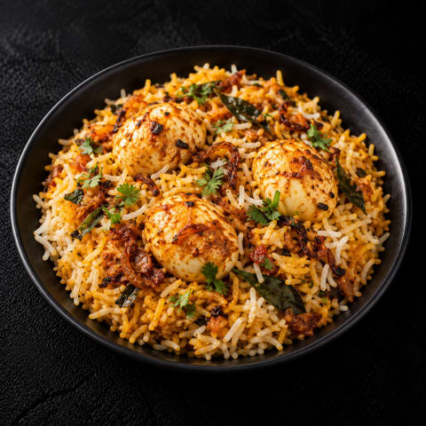 Egg Biriyani — Egg lunch from Edibles, Kochi