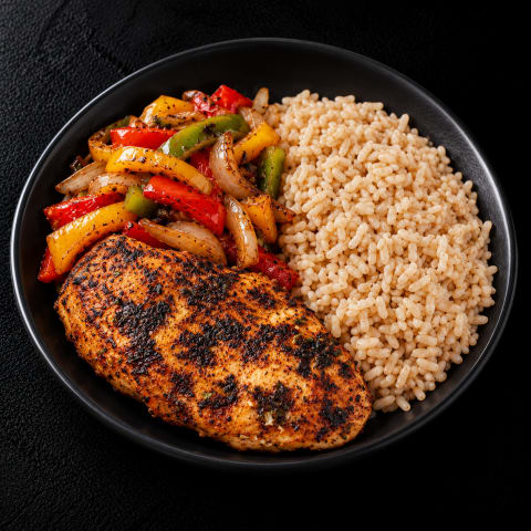 Mexican Grilled Chicken With Brown Rice — Non-Veg lunch from Edibles, Kochi