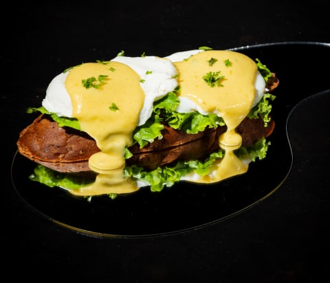 Egg Benedict with Bread — Egg breakfast from Edibles, Kochi