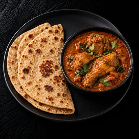 Nadan Chicken Curry With Chapathi — Non-Veg lunch from Edibles, Kochi