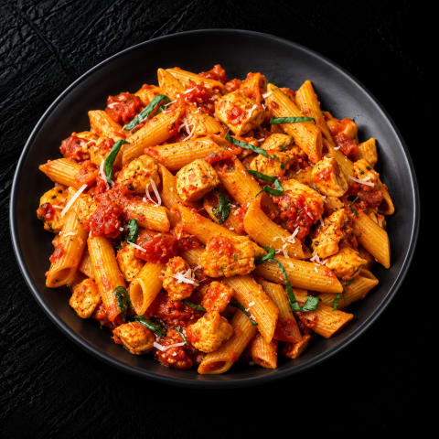 Pasta Arabiatta Chicken — Non-Veg lunch from Edibles, Kochi