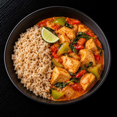 Thai Chicken Curry with Brown Rice — Non-Veg lunch from Edibles, Kochi
