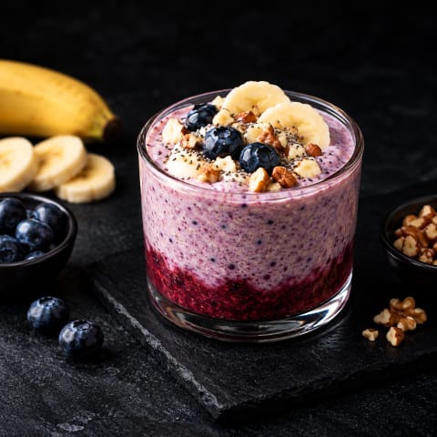 Blueberry Banana Nut Smoothie — Veg snack from Edibles, Kochi