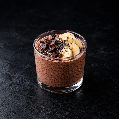 Chocolate Chia Pudding — Veg snack from Edibles, Kochi