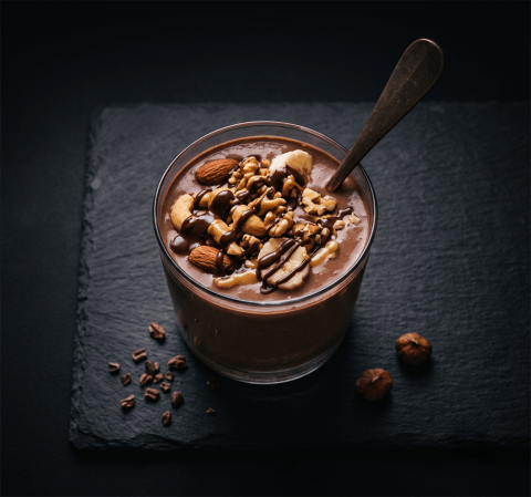 Nutty Chocolate Banana Smoothie — Veg snack from Edibles, Kochi