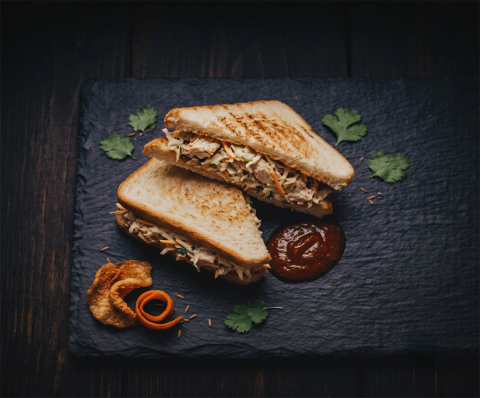 Chicken Coleslaw Sandwich — Non-Veg snack from Edibles, Kochi