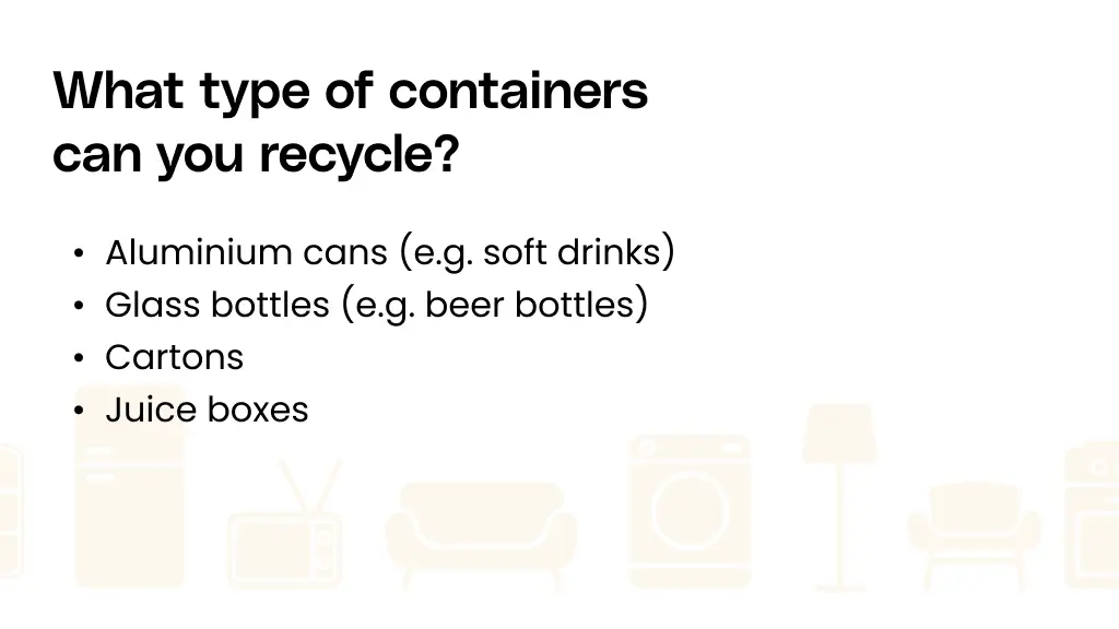 What type of containers can you recycle?