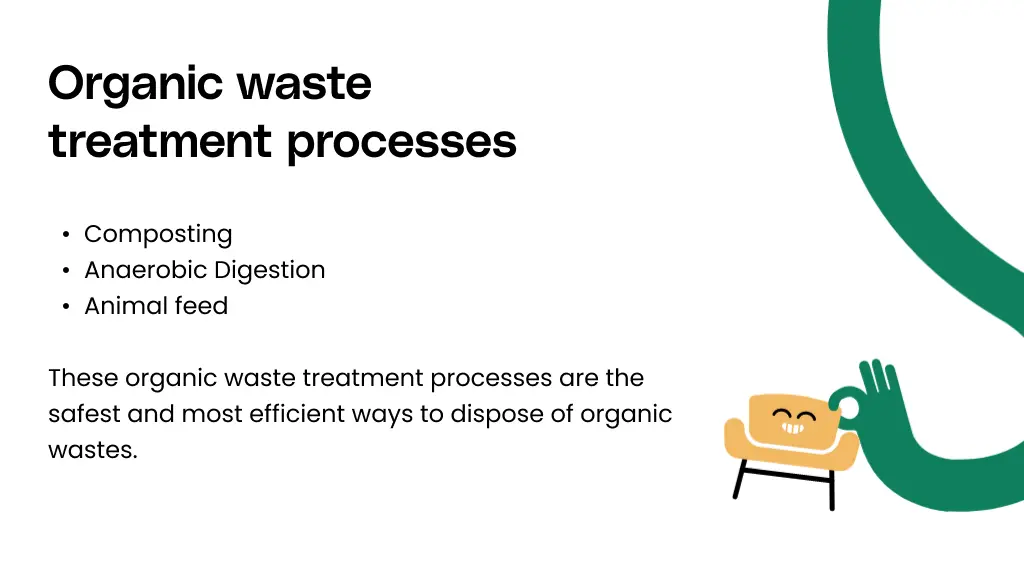 Organic waste treatment processes