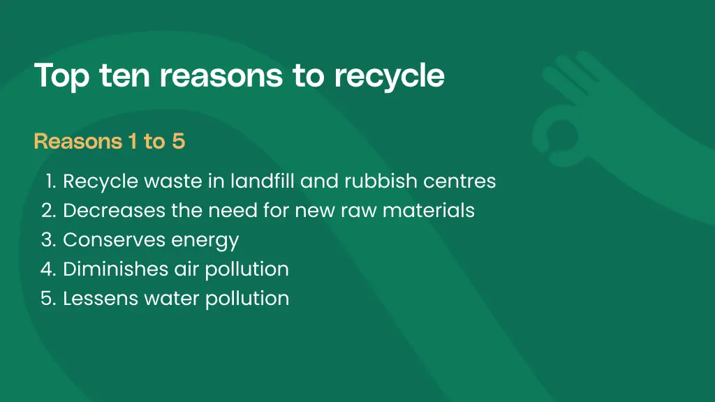 Why Should We Recycle? Top Ten Reasons to Recycle | Ridly