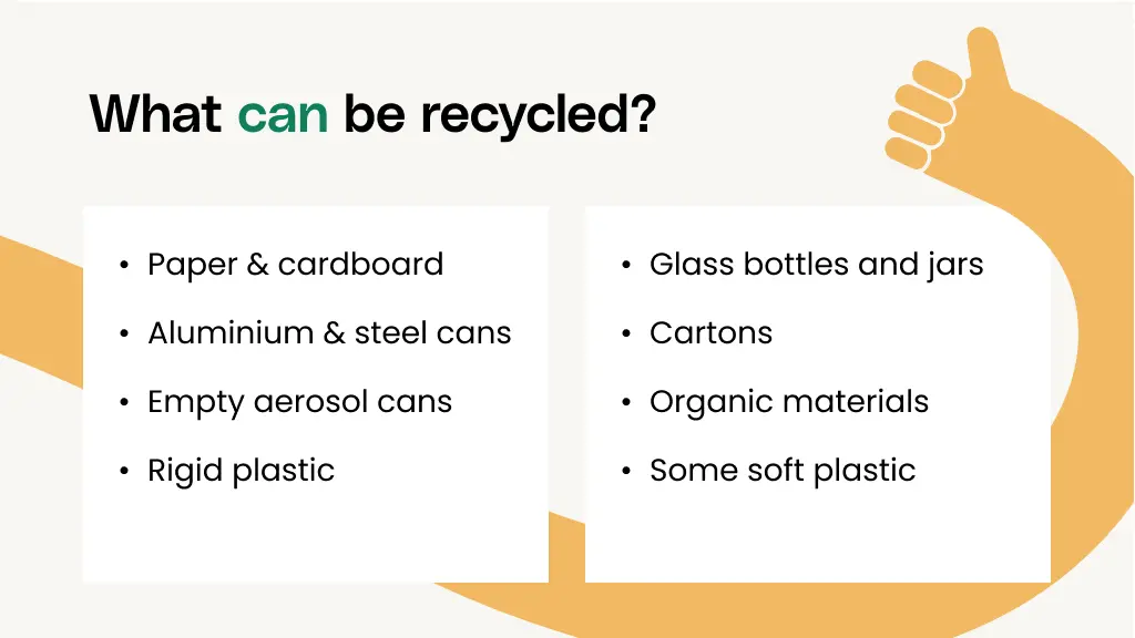 What can be recycled in Australia?