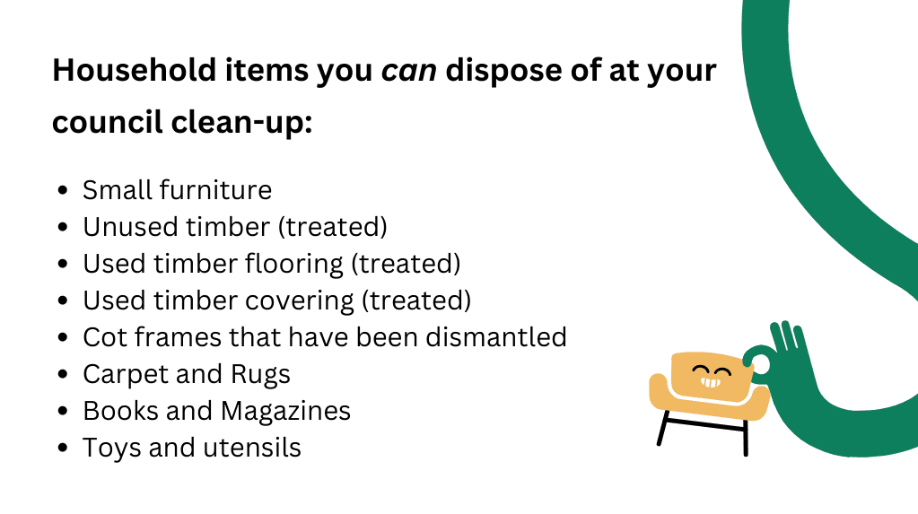 Rules for what you can dispose of at council clean ups