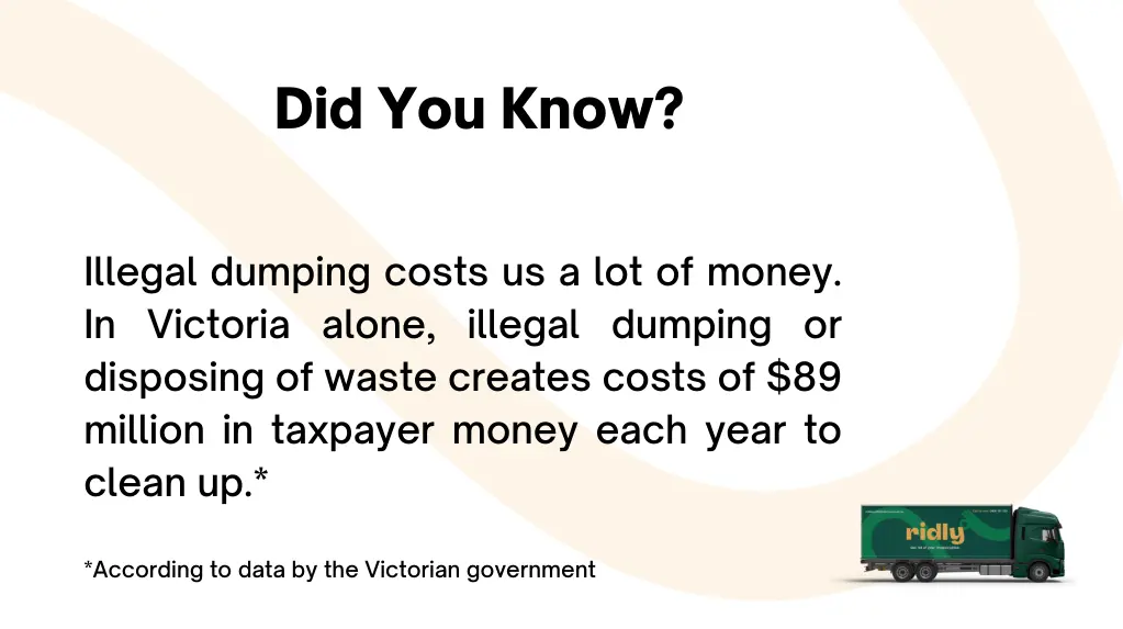 How much illegal dumping costs in Australia