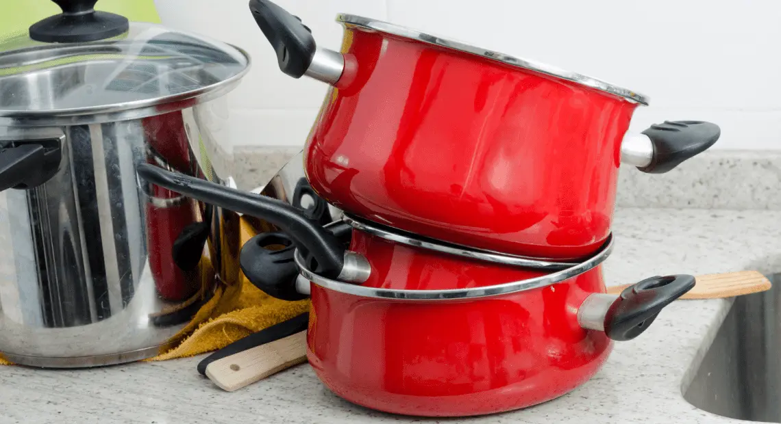 Vintage enamel tin pots and cookware all together - household items - by  owner - housewares sale - craigslist