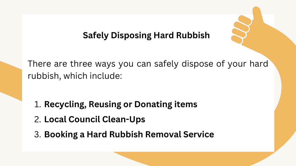 How to Safely Dispose of Hard Rubbish