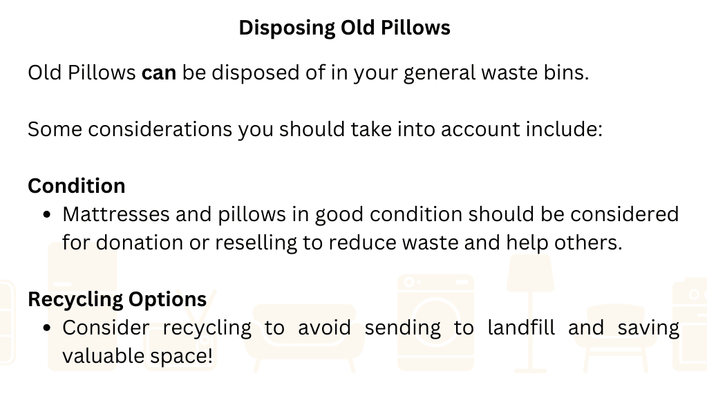 Disposing Old Pillows